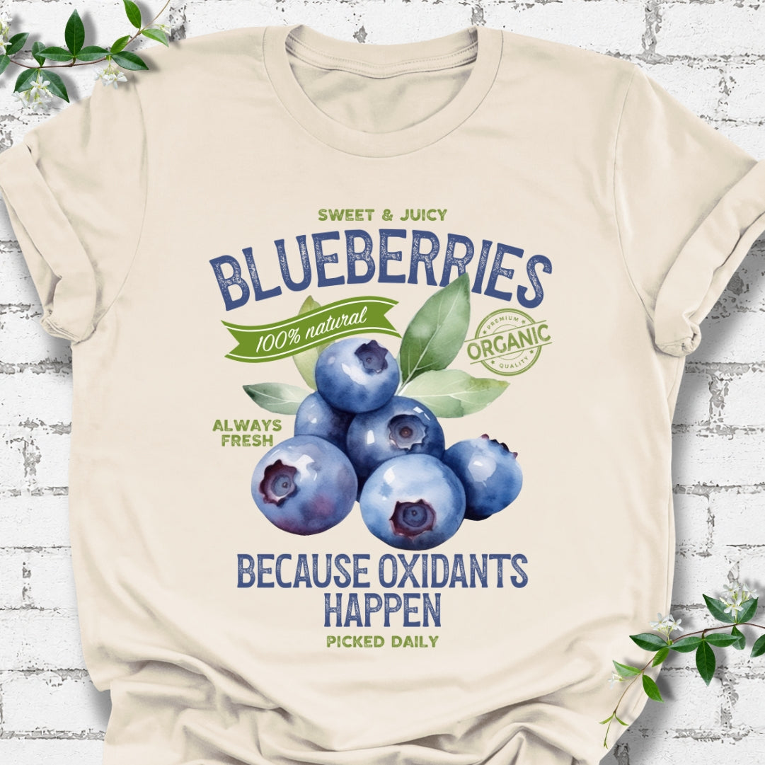 Blueberries Because Oxidants Happen Lightweight Tee