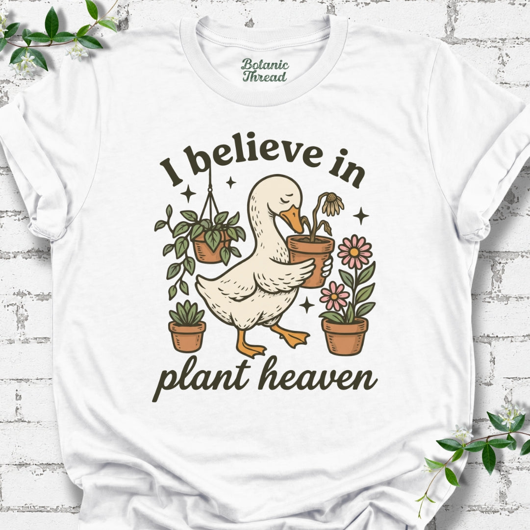 I Believe In Plant Heaven Duck T-Shirt