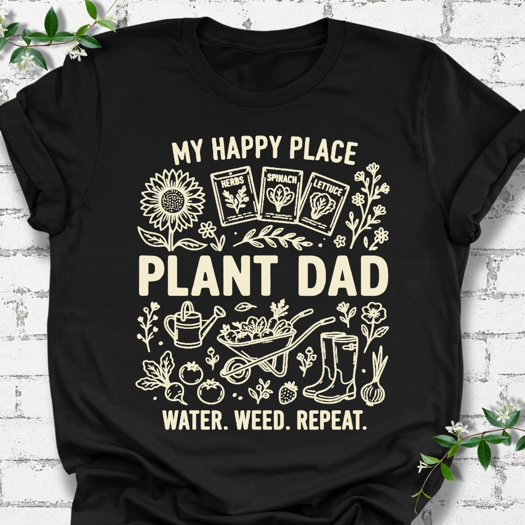 Plant Dad My Happy Place Lightweight Tee