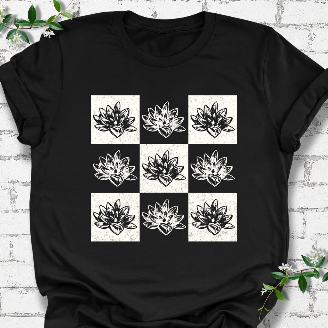 Succulent Checkerboard Lightweight Tee