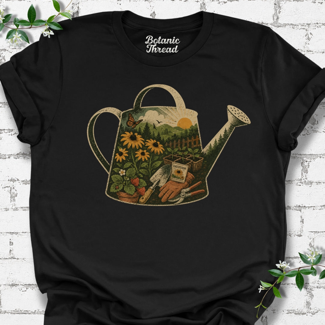 Watering Can Art Lightweight Tee