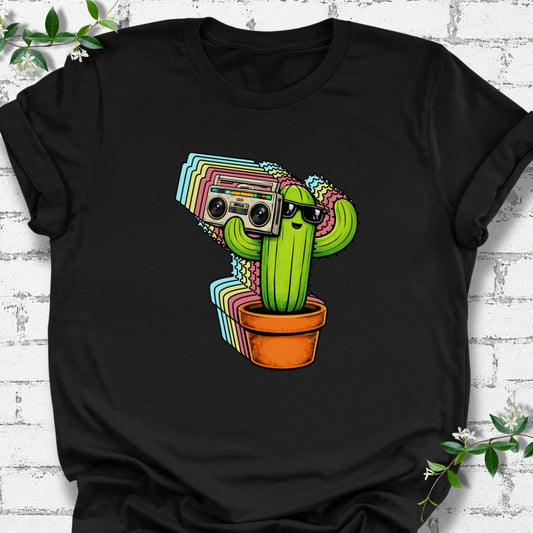 Cactus With Boom Box Lightweight Tee