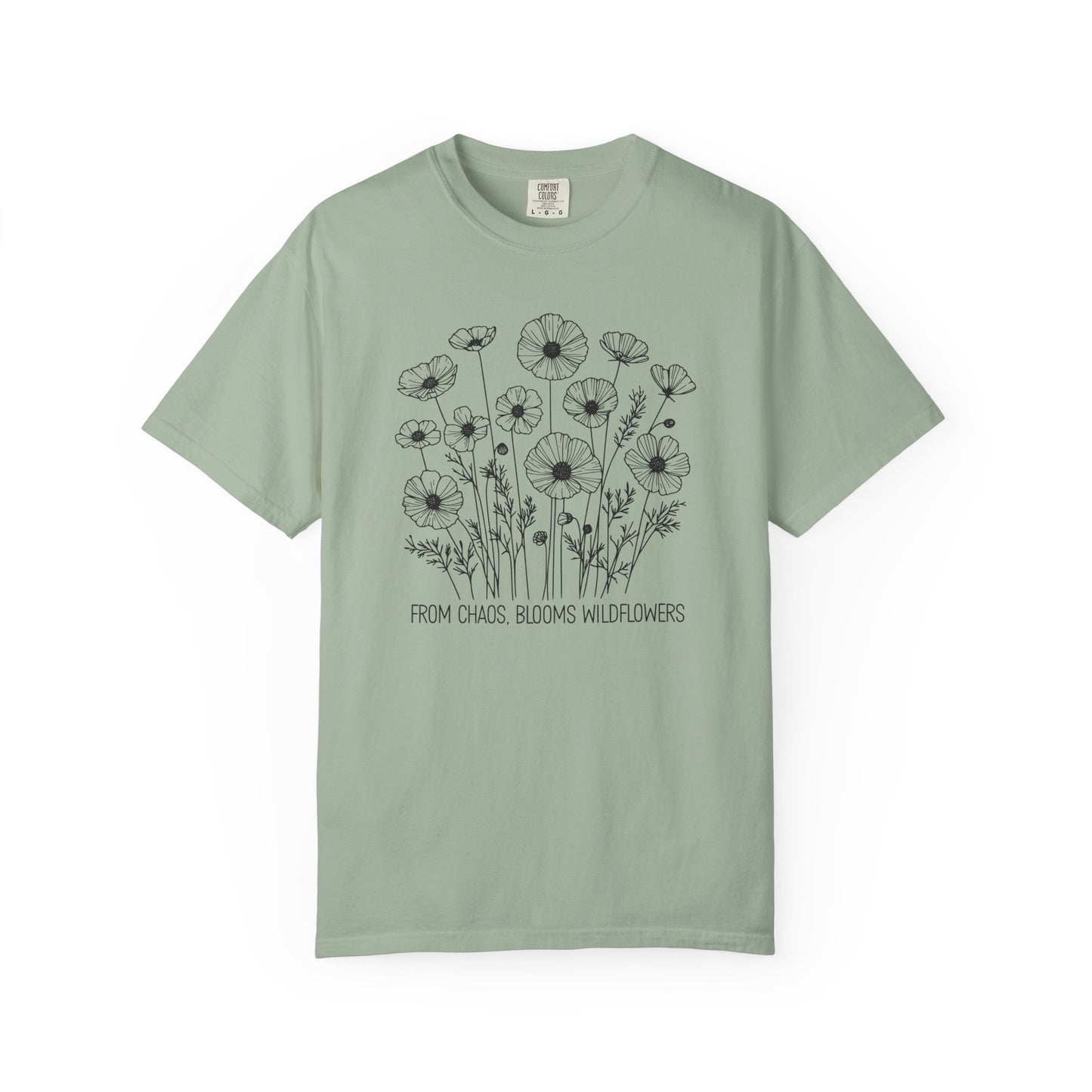 From Chaos, Blooms Wildflowers Comfort Colors® Heavyweight T-shirt
