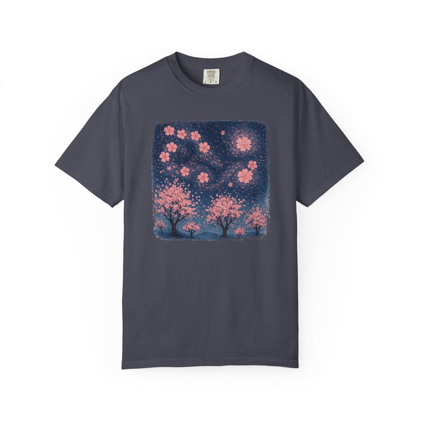 Cherry Blossoms Starry Night Comfort Colors® Heavyweight T-shirt