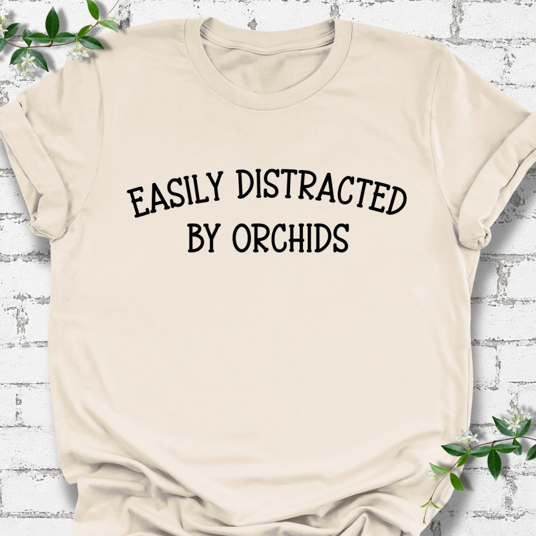 Easily Distracted By Orchids Lightweight Tee