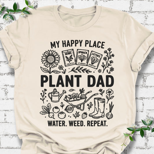 Plant Dad My Happy Place Lightweight Tee