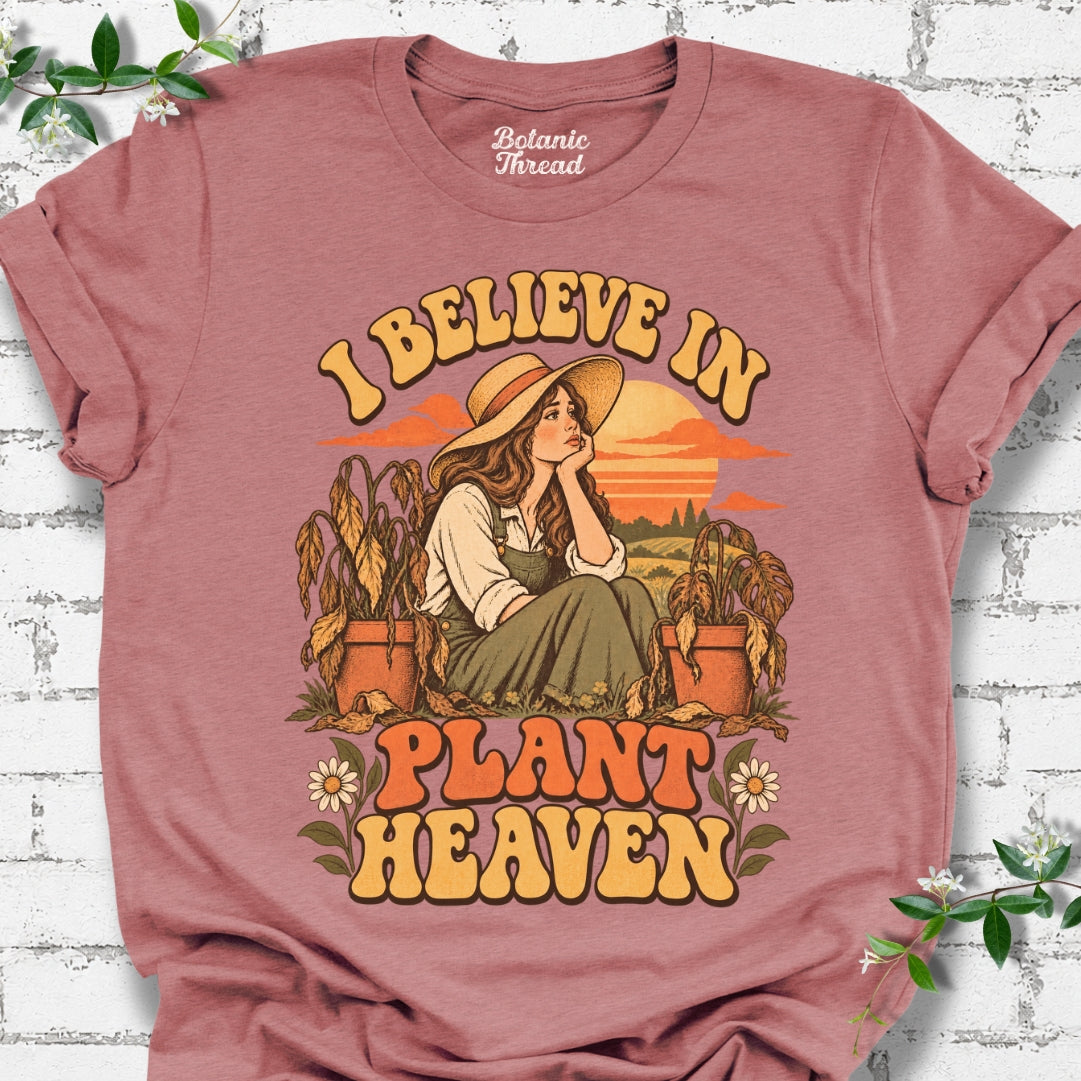 I Believe In Plant Heaven Vintage T-Shirt