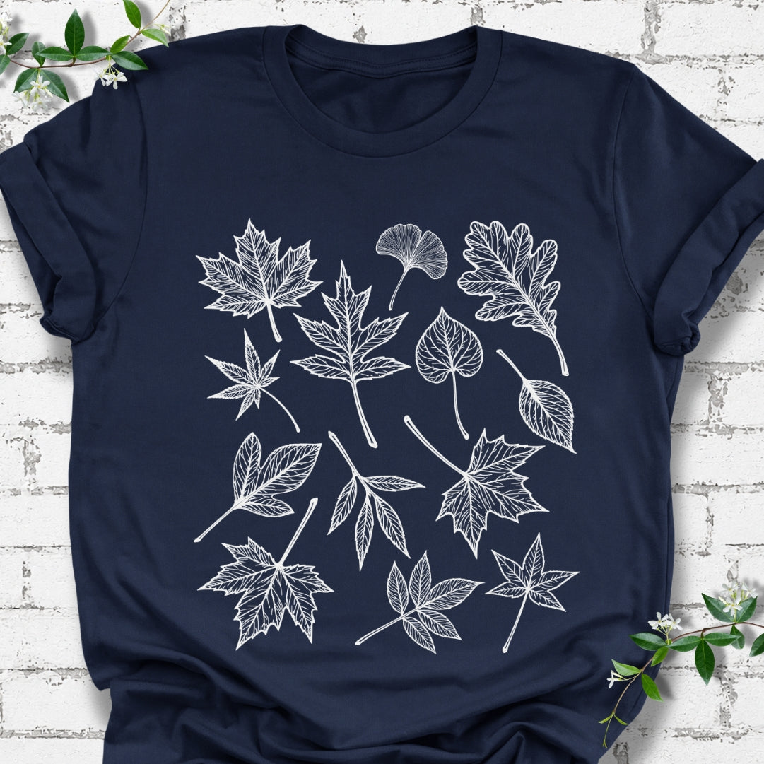 Deciduous Leaf Collage Lightweight Tee