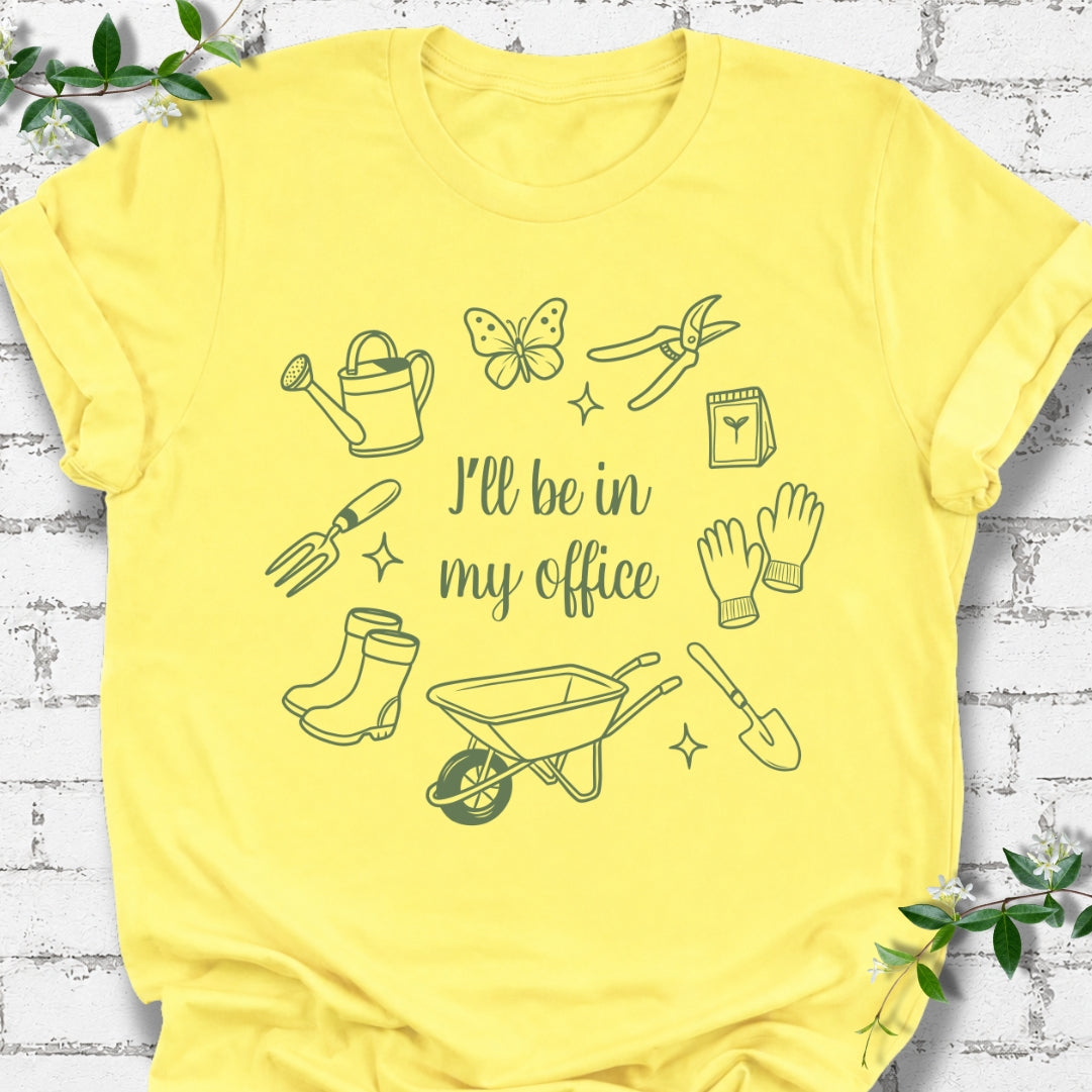 I'll Be In My Office Line Art Lightweight Tee