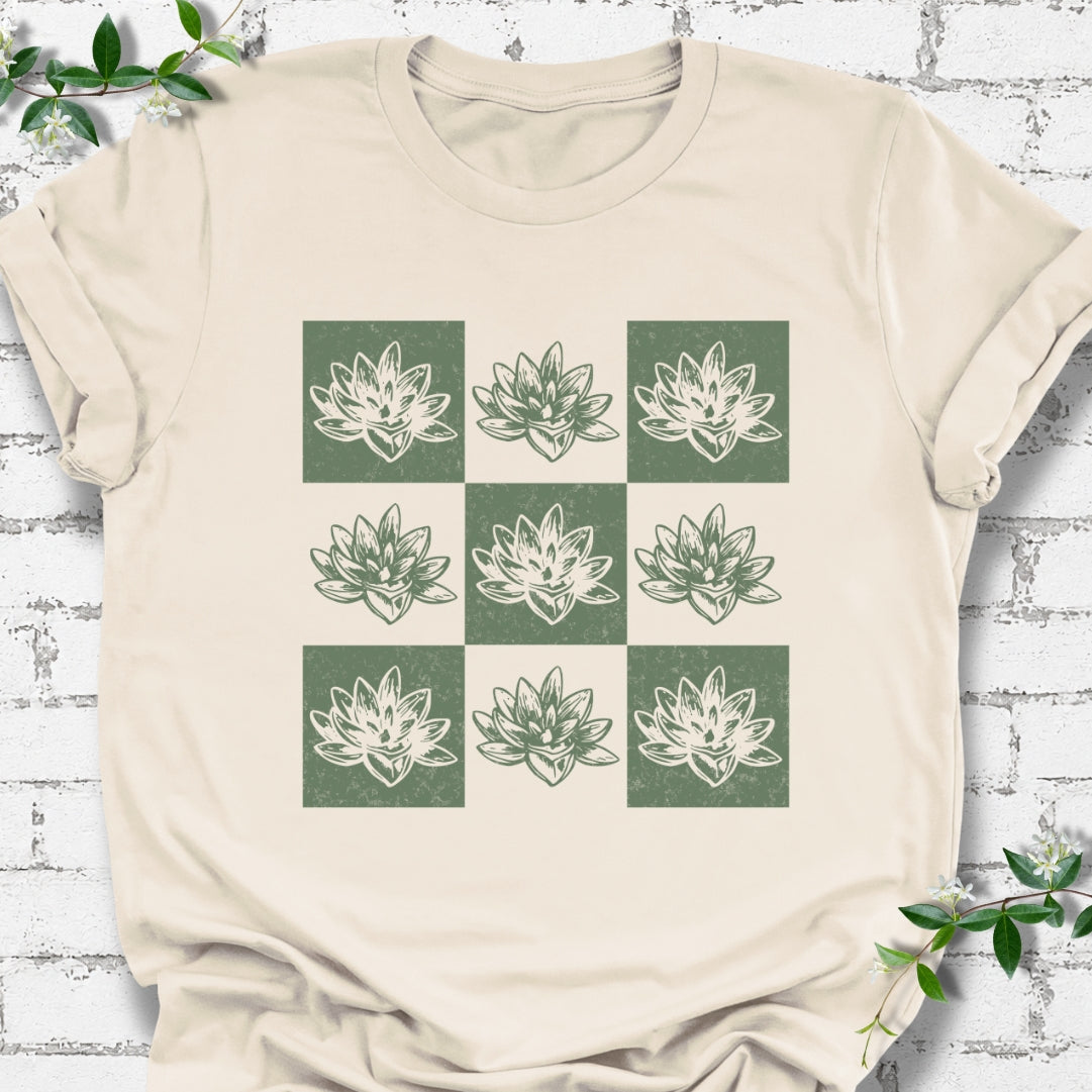 Succulent Checkerboard Lightweight Tee