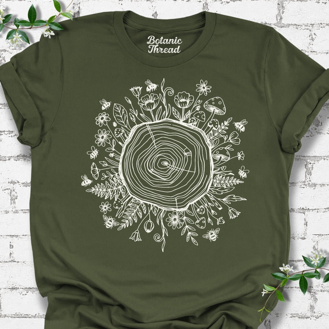 Garden Growth Rings Lightweight Tee
