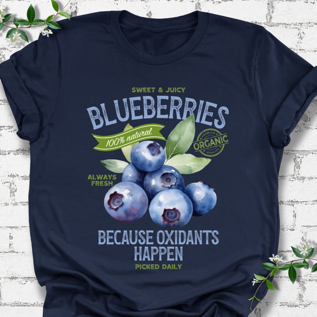 Blueberries Because Oxidants Happen Lightweight Tee