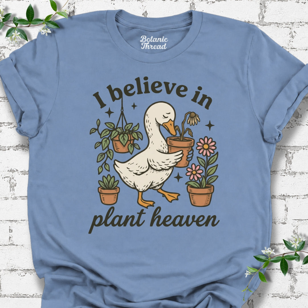 I Believe In Plant Heaven Duck T-Shirt