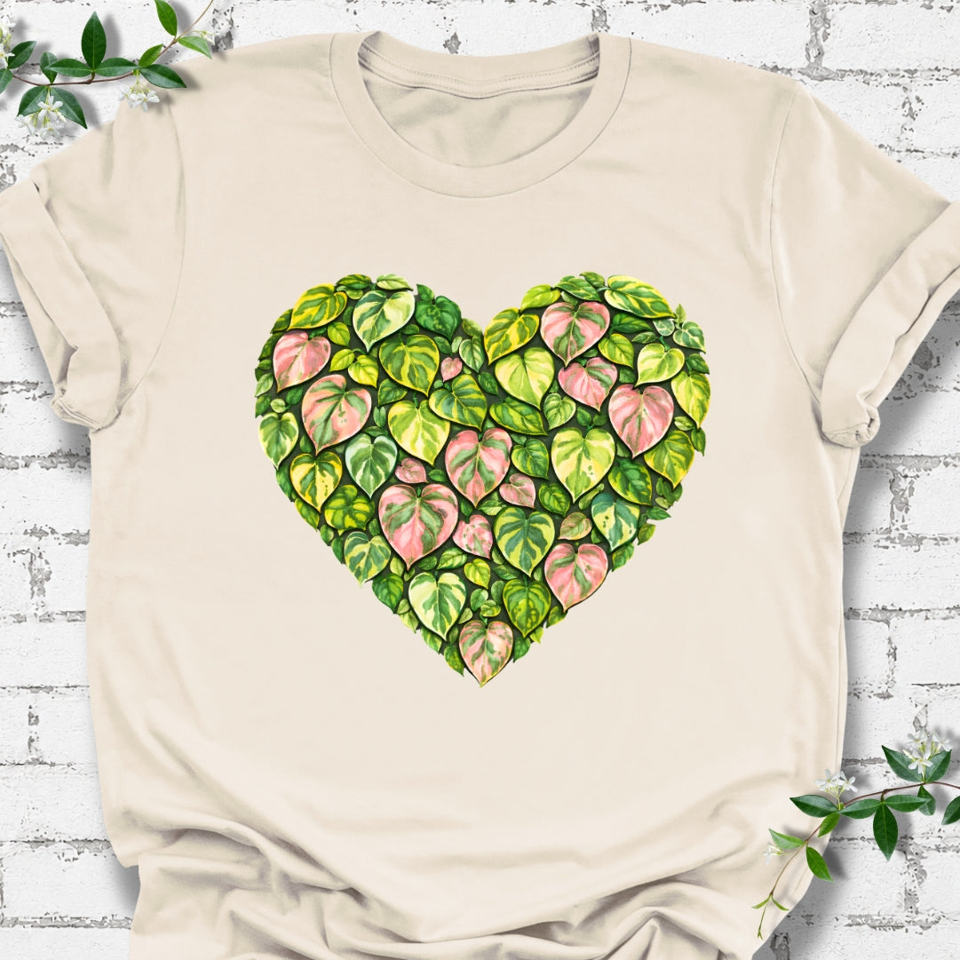 Heart Of Philodendron And Pothos Lightweight Tee