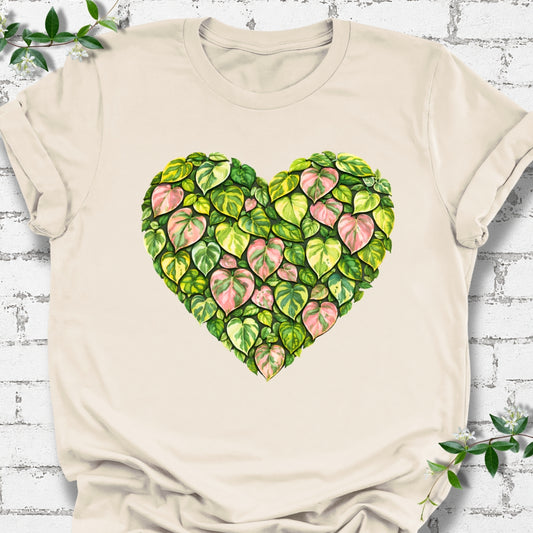 Heart Of Philodendron And Pothos Lightweight Tee