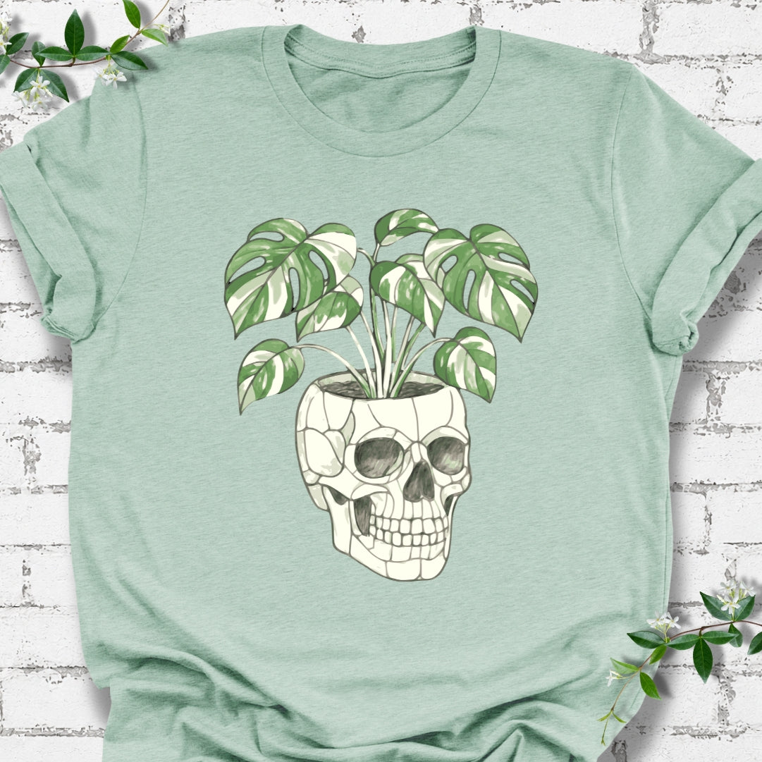 Monstera Skull Pot Lightweight Tee