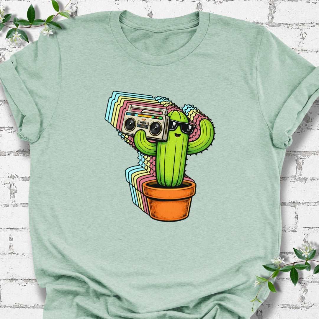 Cactus With Boom Box Lightweight Tee