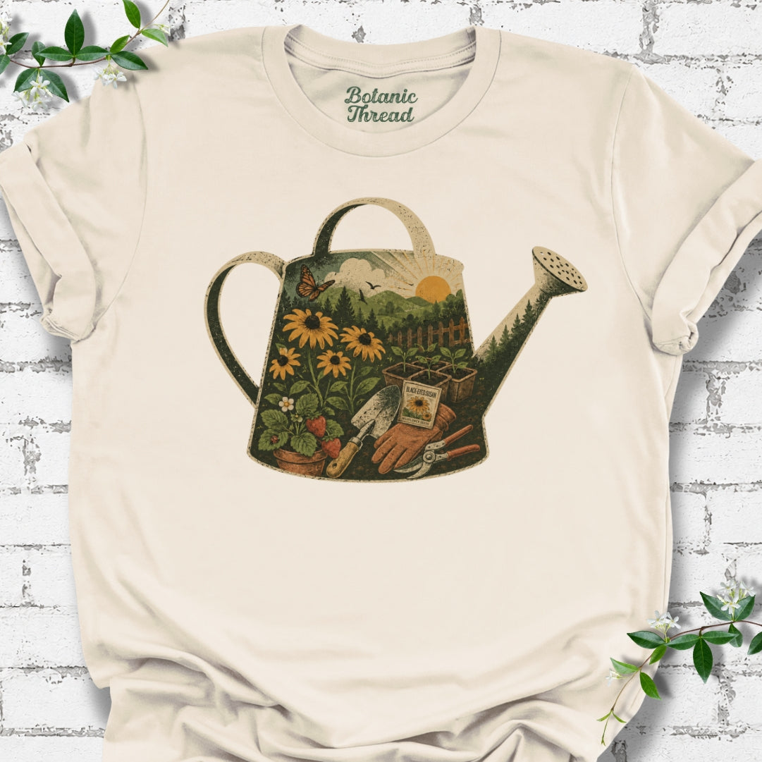 Watering Can Art Lightweight Tee