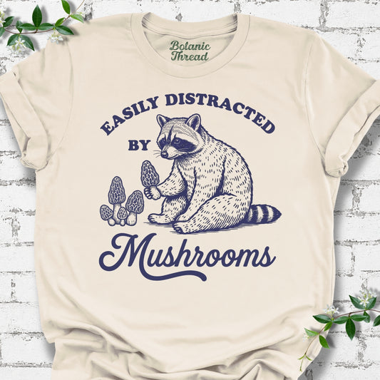 Easily Distracted By Mushrooms Lightweight Tee