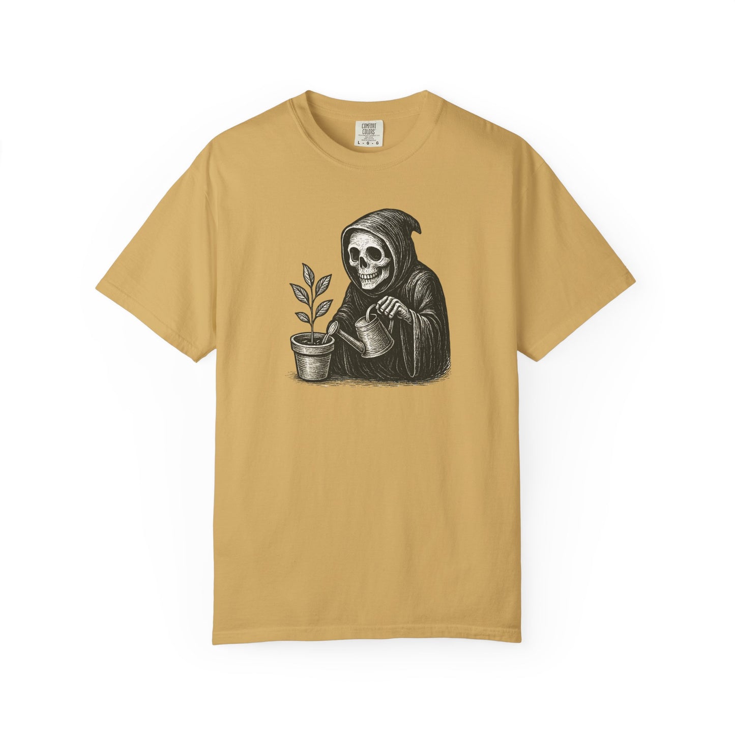Grim Reaper Plant Lover Comfort Colors® Heavyweight T-shirt