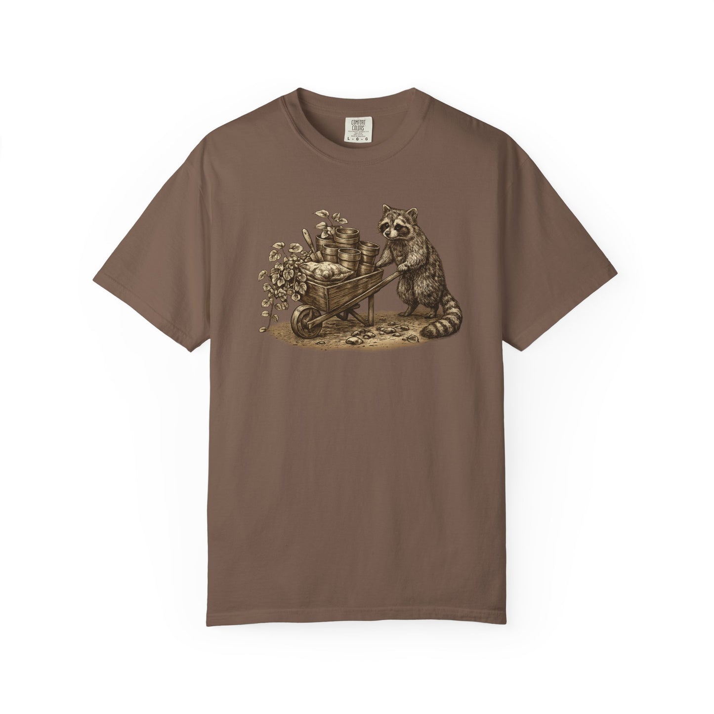 Raccoon Gardener Comfort Colors® Heavyweight T-shirt