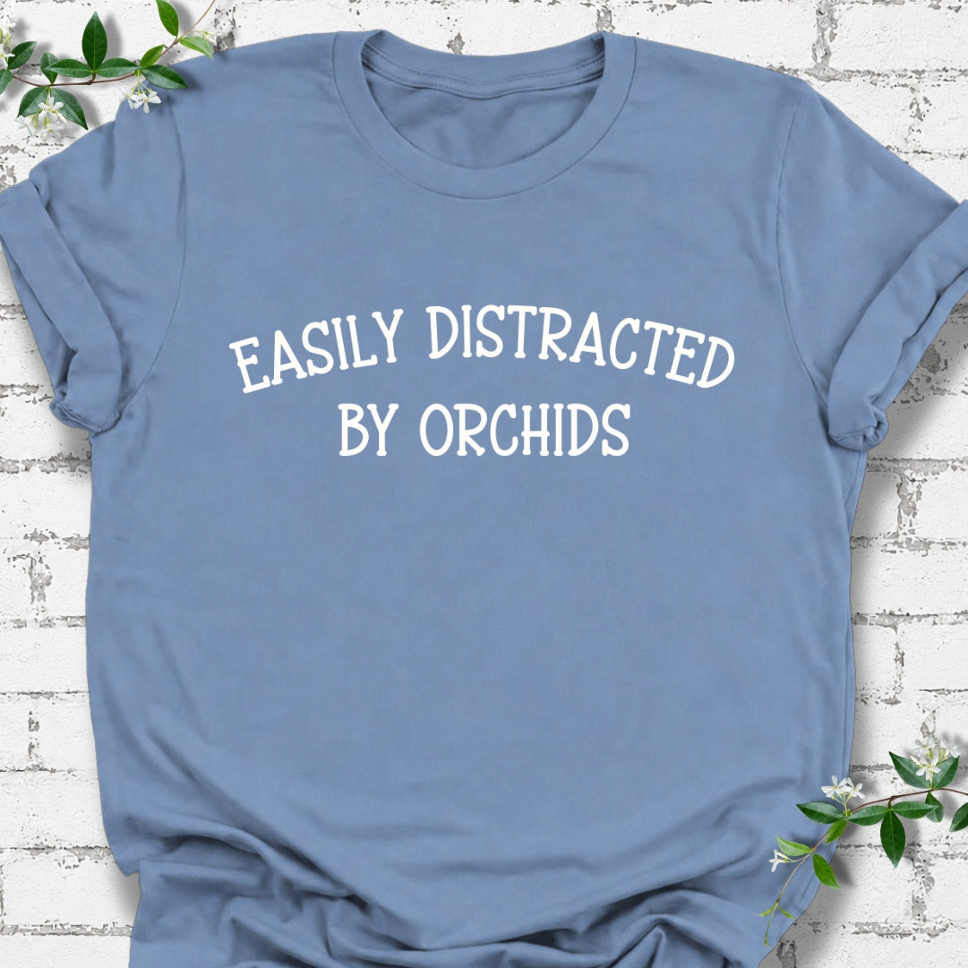 Easily Distracted By Orchids Lightweight Tee