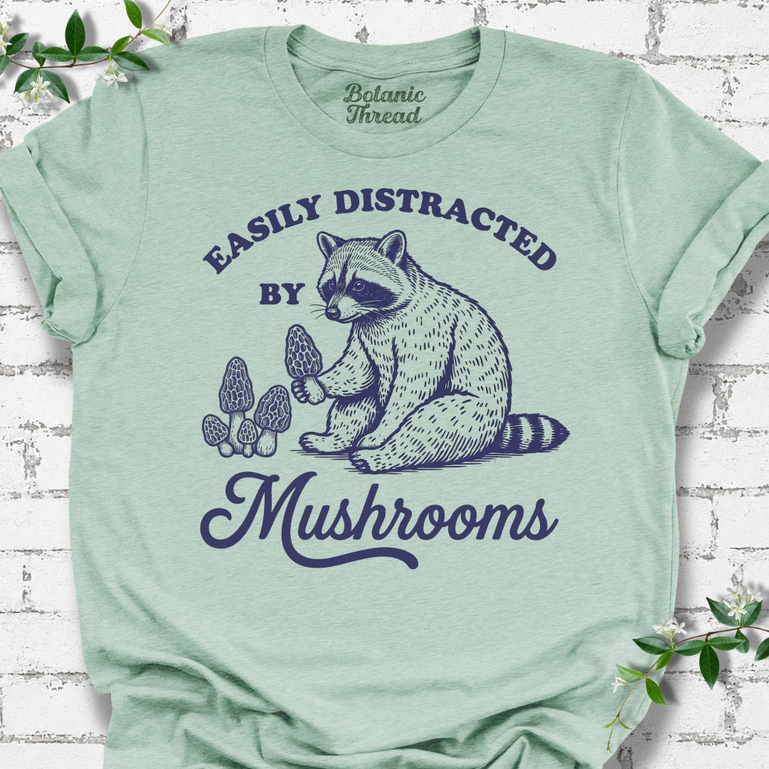 Easily Distracted By Mushrooms Lightweight Tee