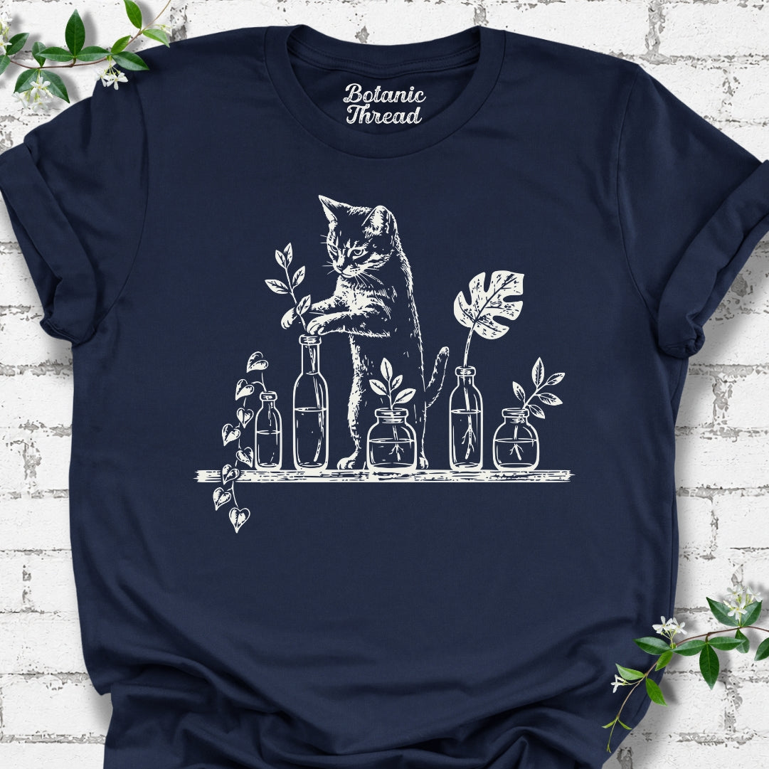 Cat Rooting Cuttings Lightweight Tee