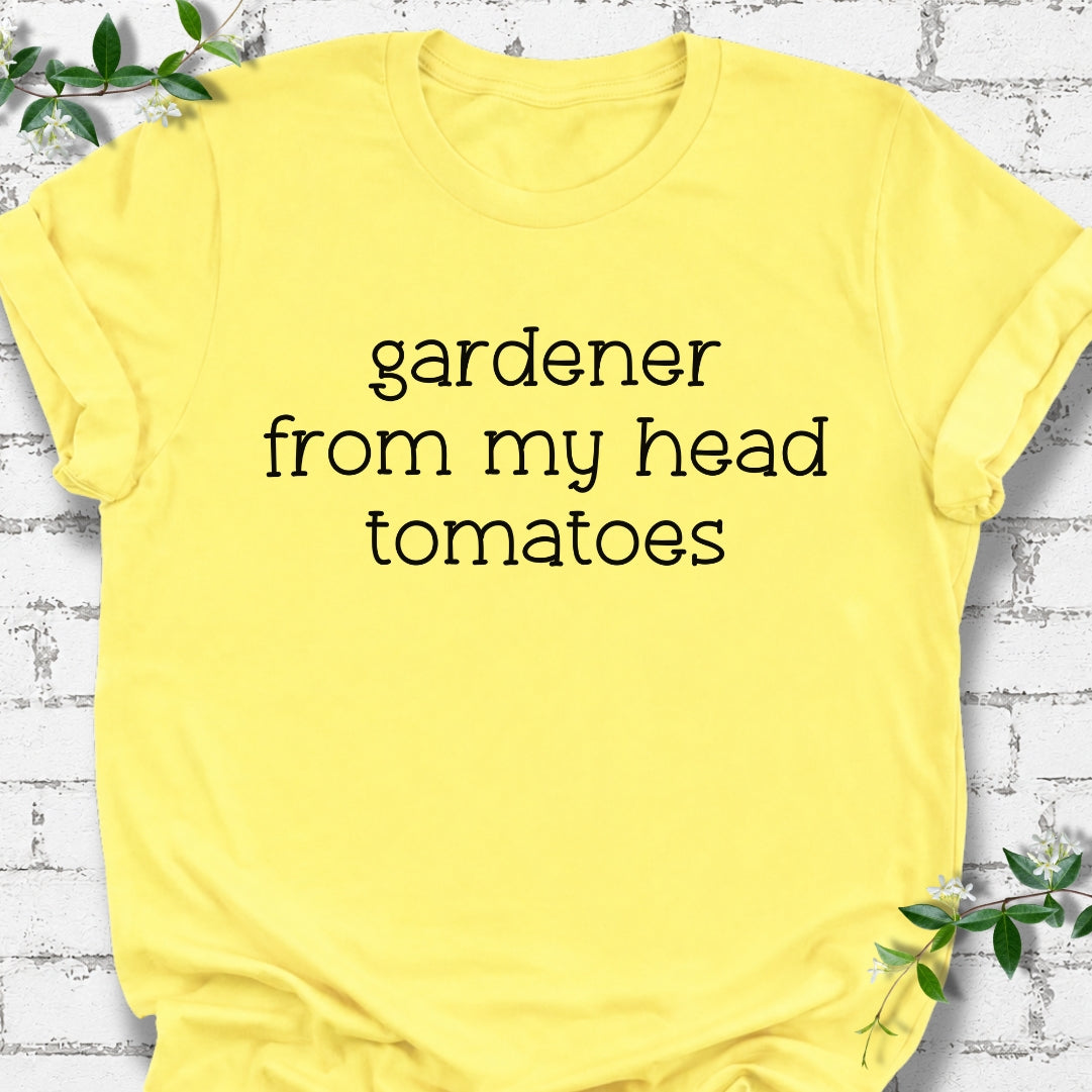 Gardener From My Head Tomatoes Lightweight Tee