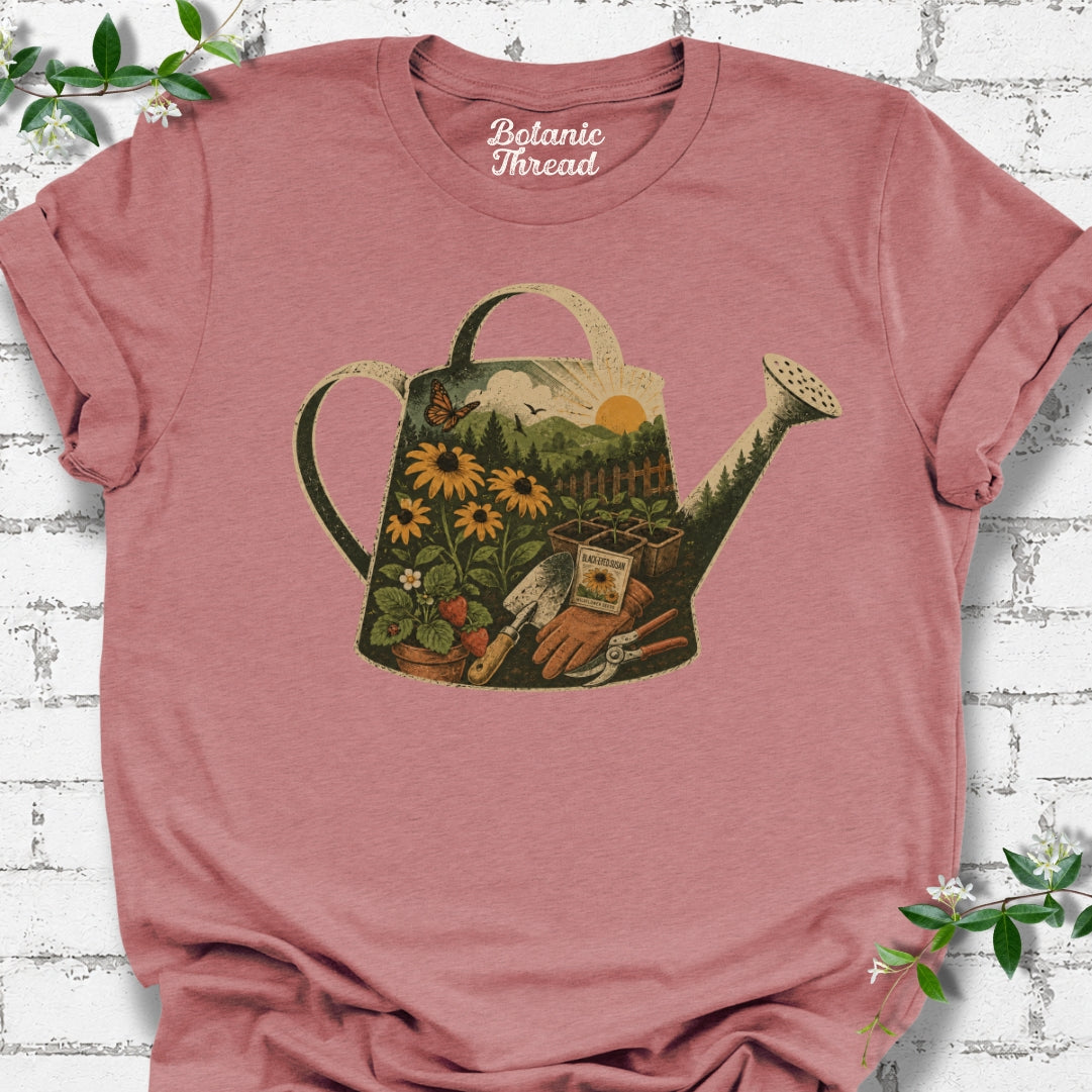 Watering Can Art Lightweight Tee
