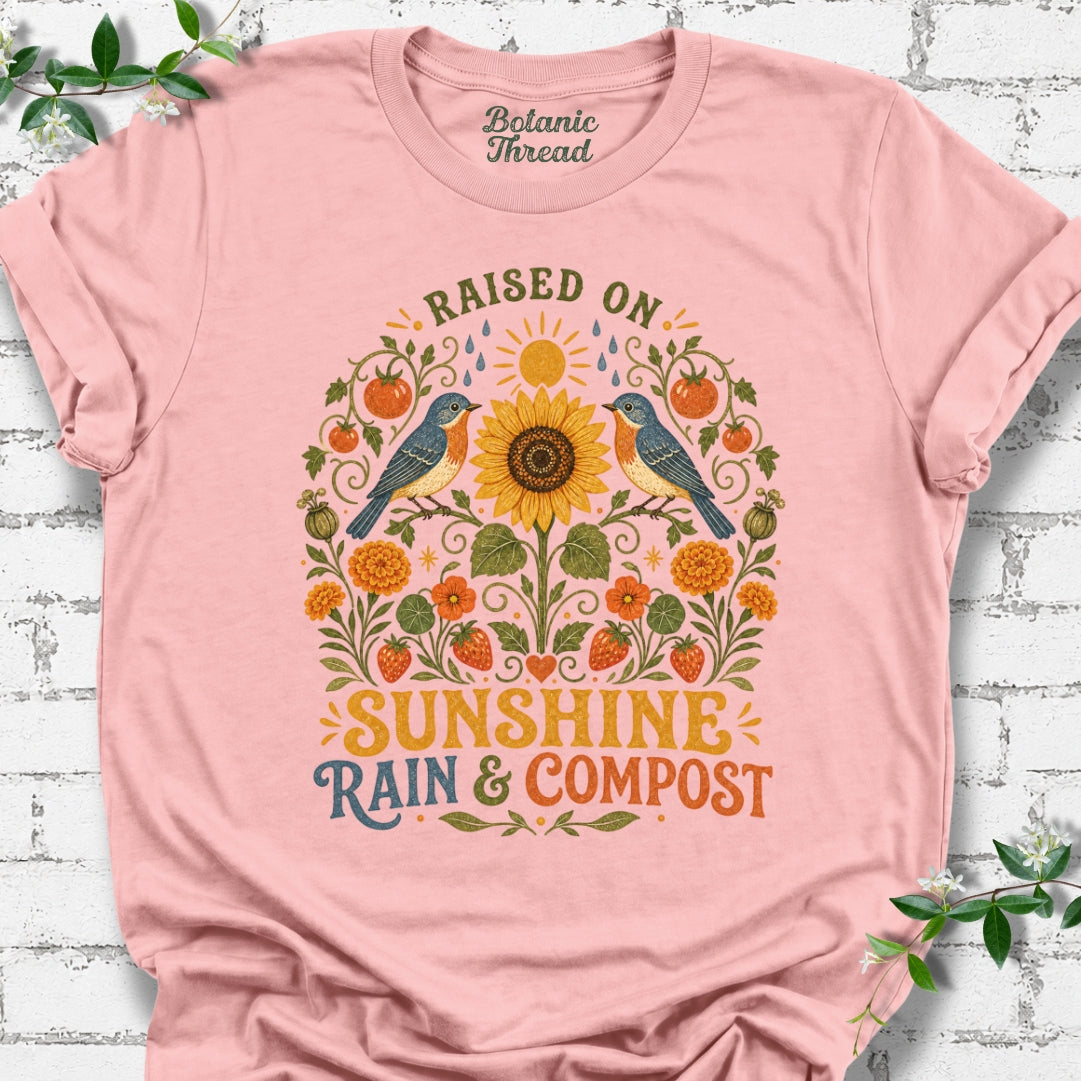 Raised On Sunshine, Rain & Compost Lightweight Tee