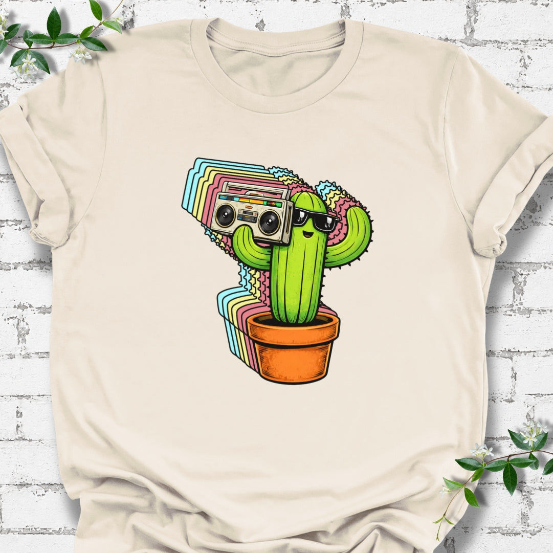 Cactus With Boom Box Lightweight Tee