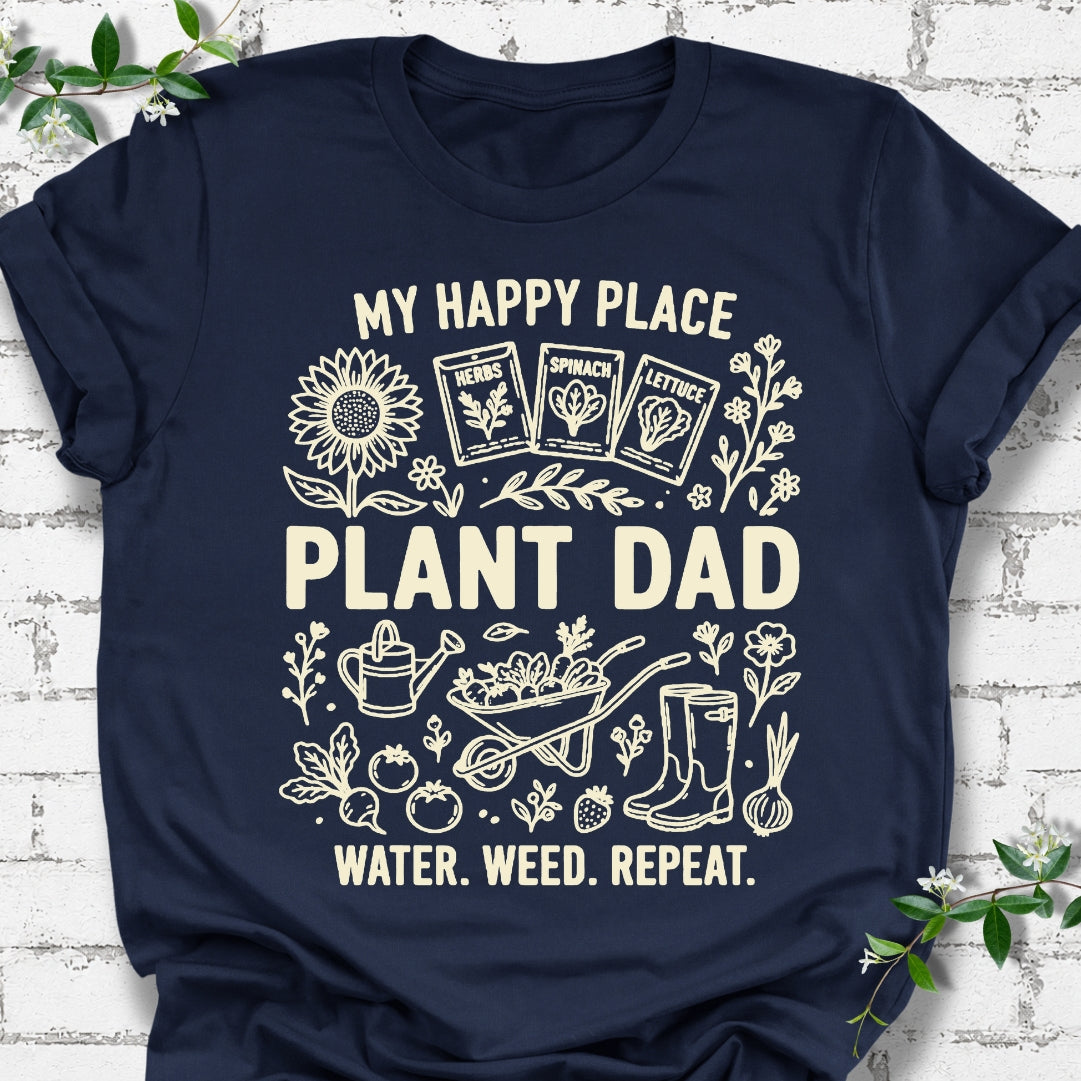 Plant Dad My Happy Place Lightweight Tee
