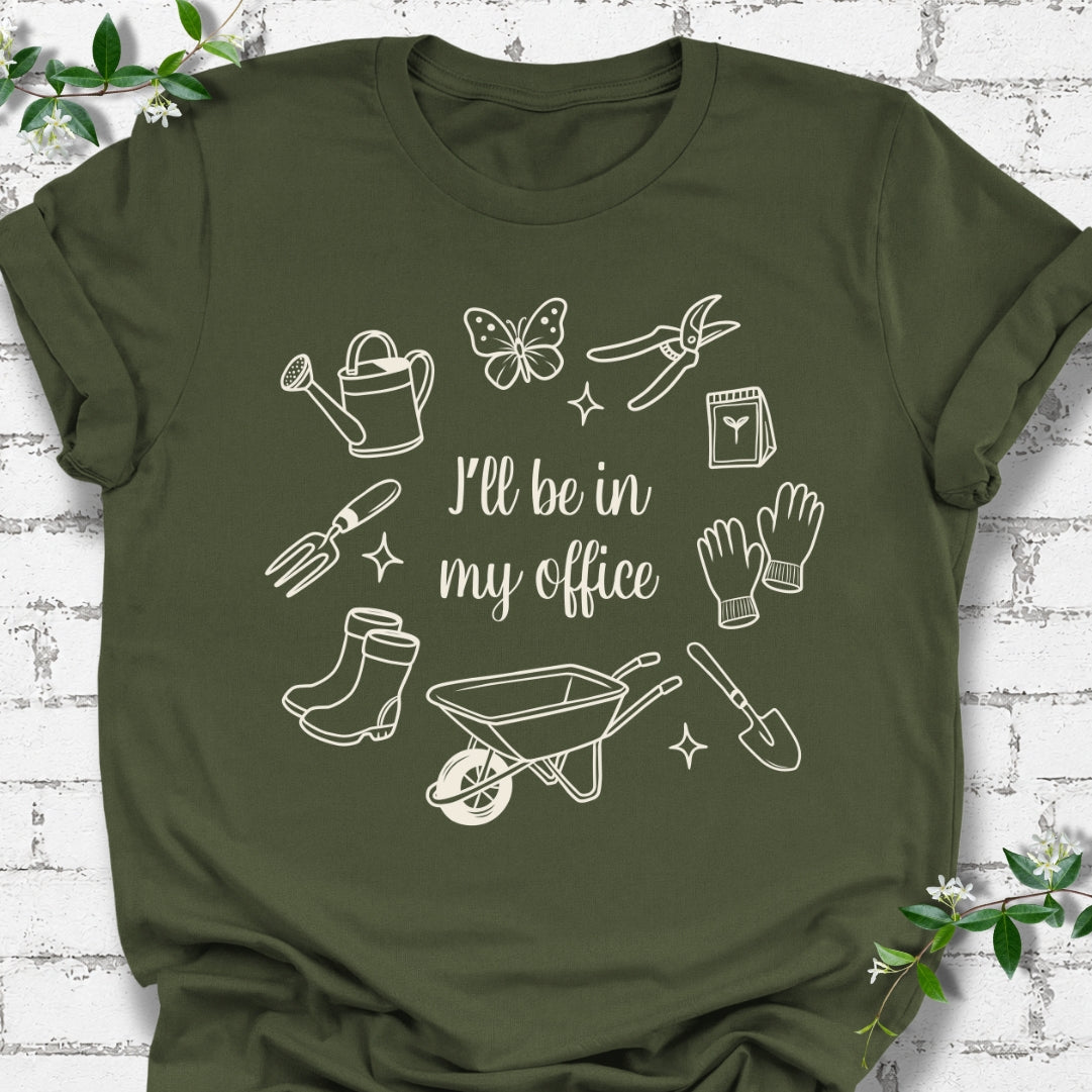 I'll Be In My Office Line Art Lightweight Tee