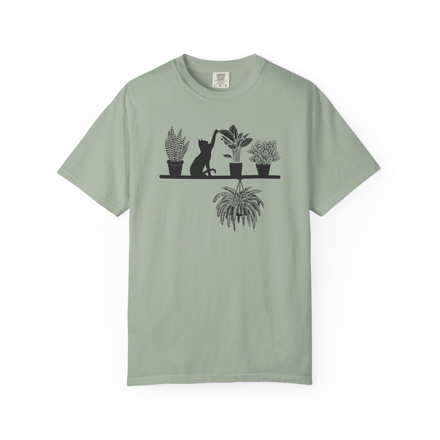 Plant Shelf With Cat Comfort Colors® Heavyweight T-shirt