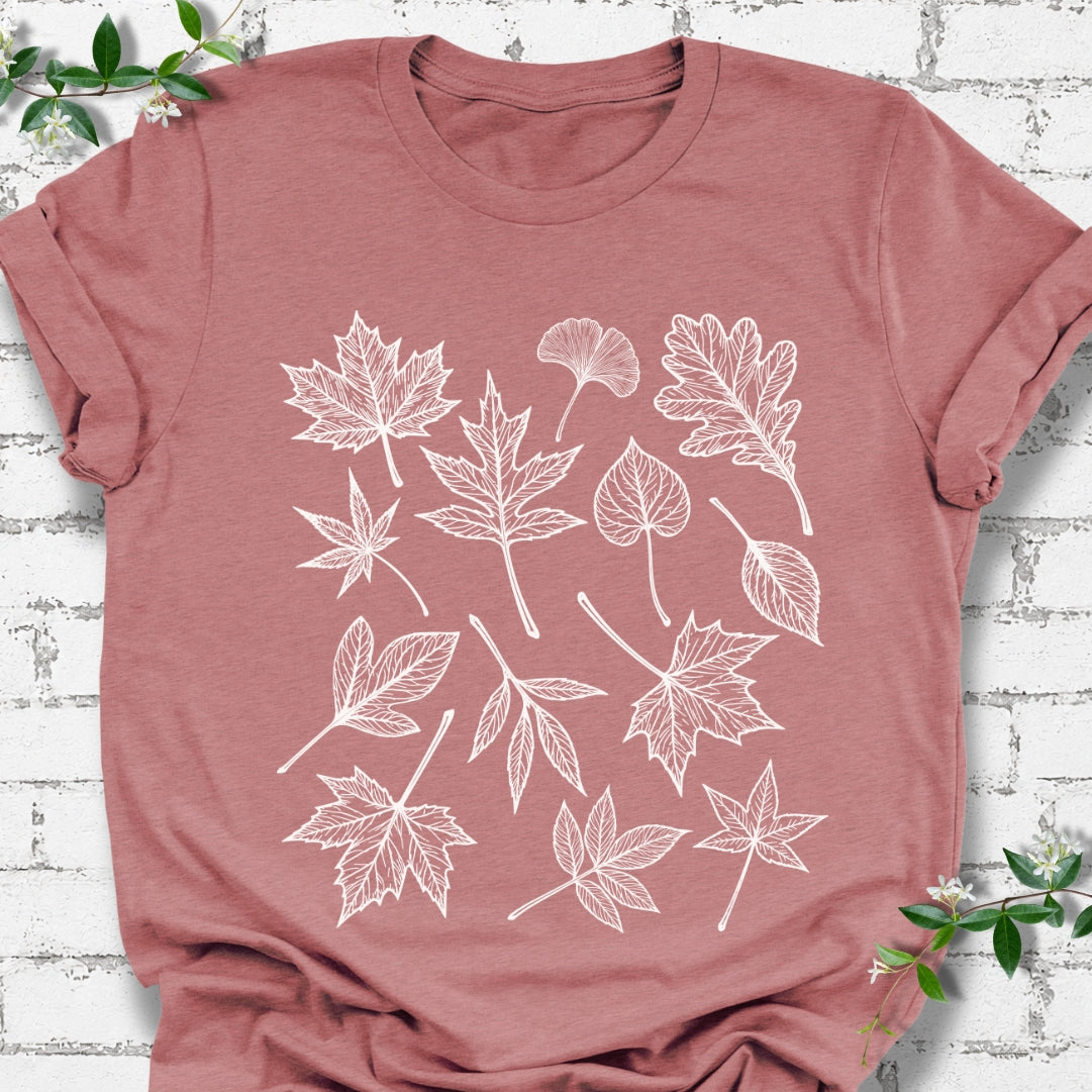 Deciduous Leaf Collage Lightweight Tee