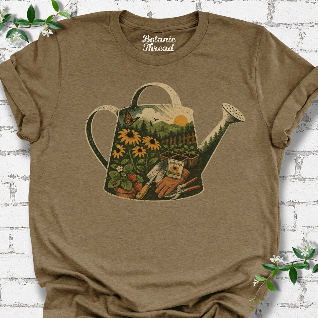 Watering Can Art Lightweight Tee
