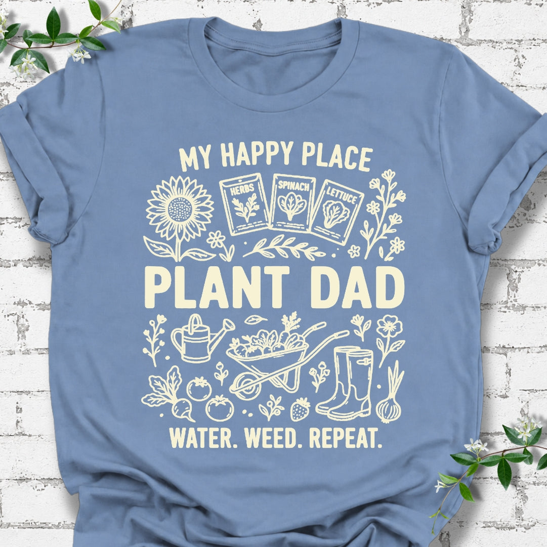 Plant Dad My Happy Place Lightweight Tee