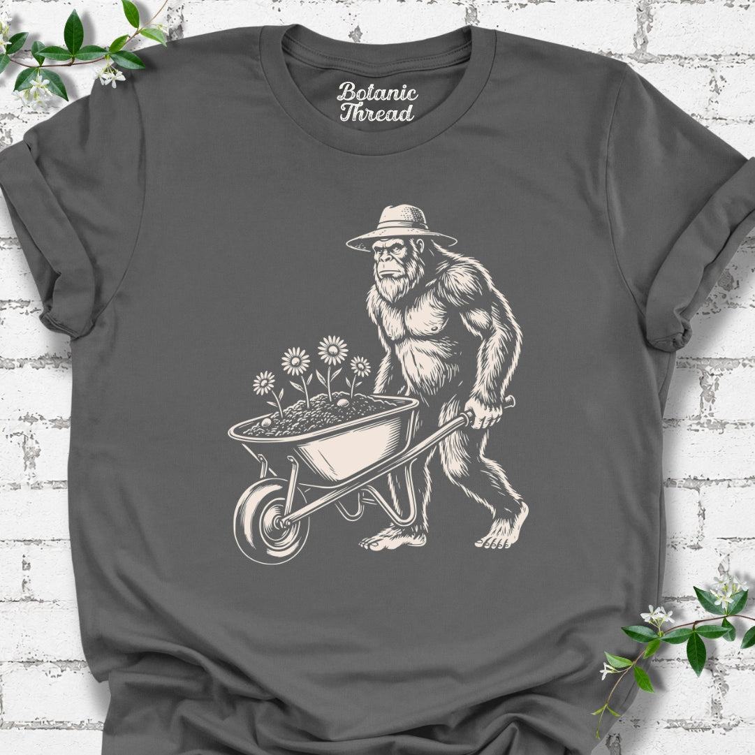 Bigfoot With Wheelbarrow Lightweight Tee