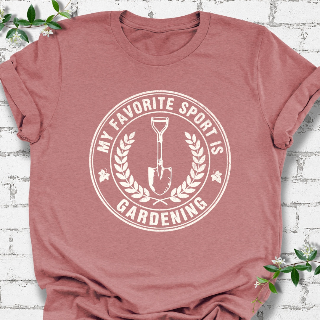 My Favorite Sport Is Gardening Lightweight Tee
