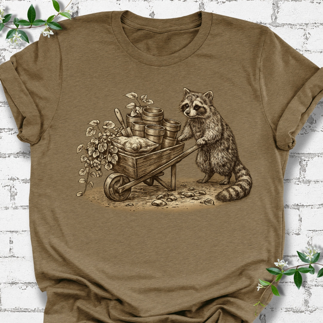 Raccoon Gardener Lightweight Tee