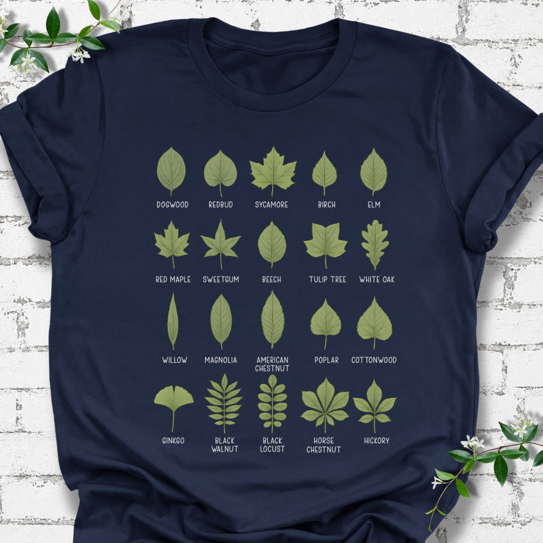 Deciduous Leaf Names Lightweight Tee