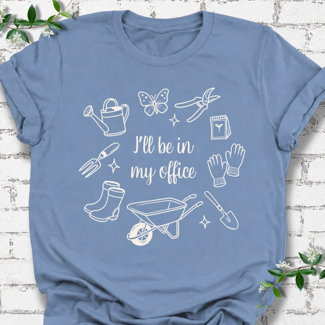 I'll Be In My Office Line Art Lightweight Tee
