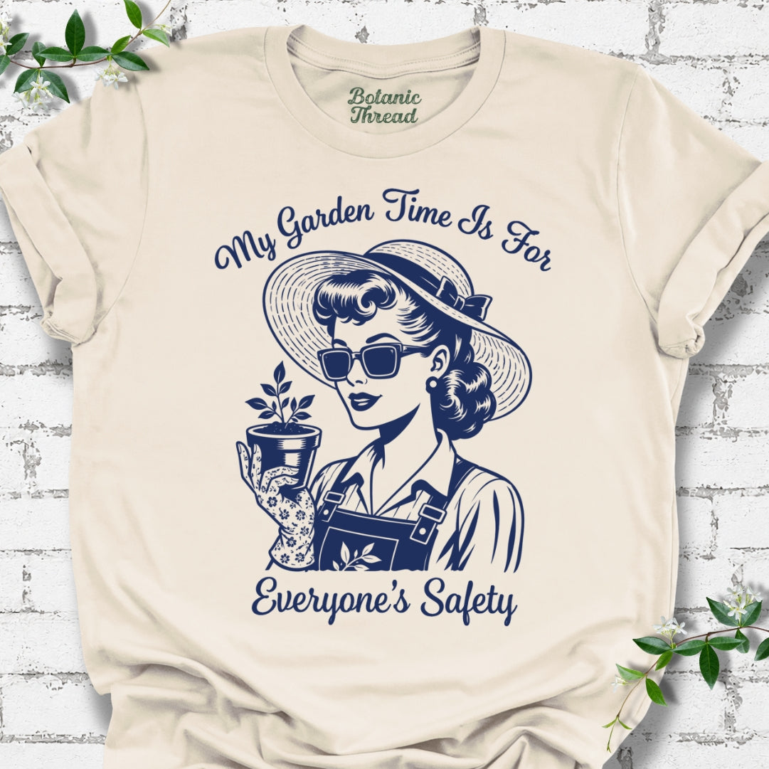 My Garden Time Is For Everyone's Safety Lightweight Tee
