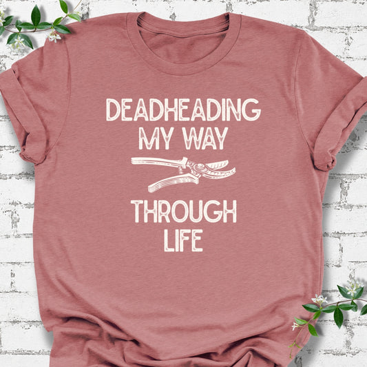 Deadheading My Way Through Life Lightweight Tee