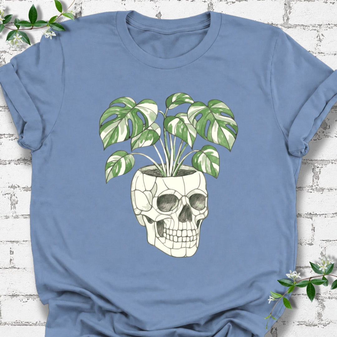 Monstera Skull Pot Lightweight Tee