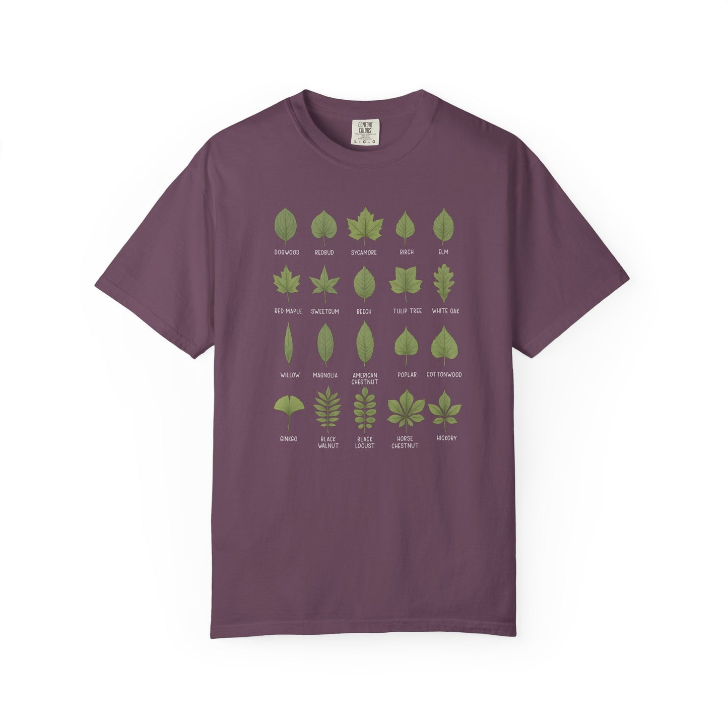 Deciduous Tree Names Comfort Colors® Heavyweight T-shirt