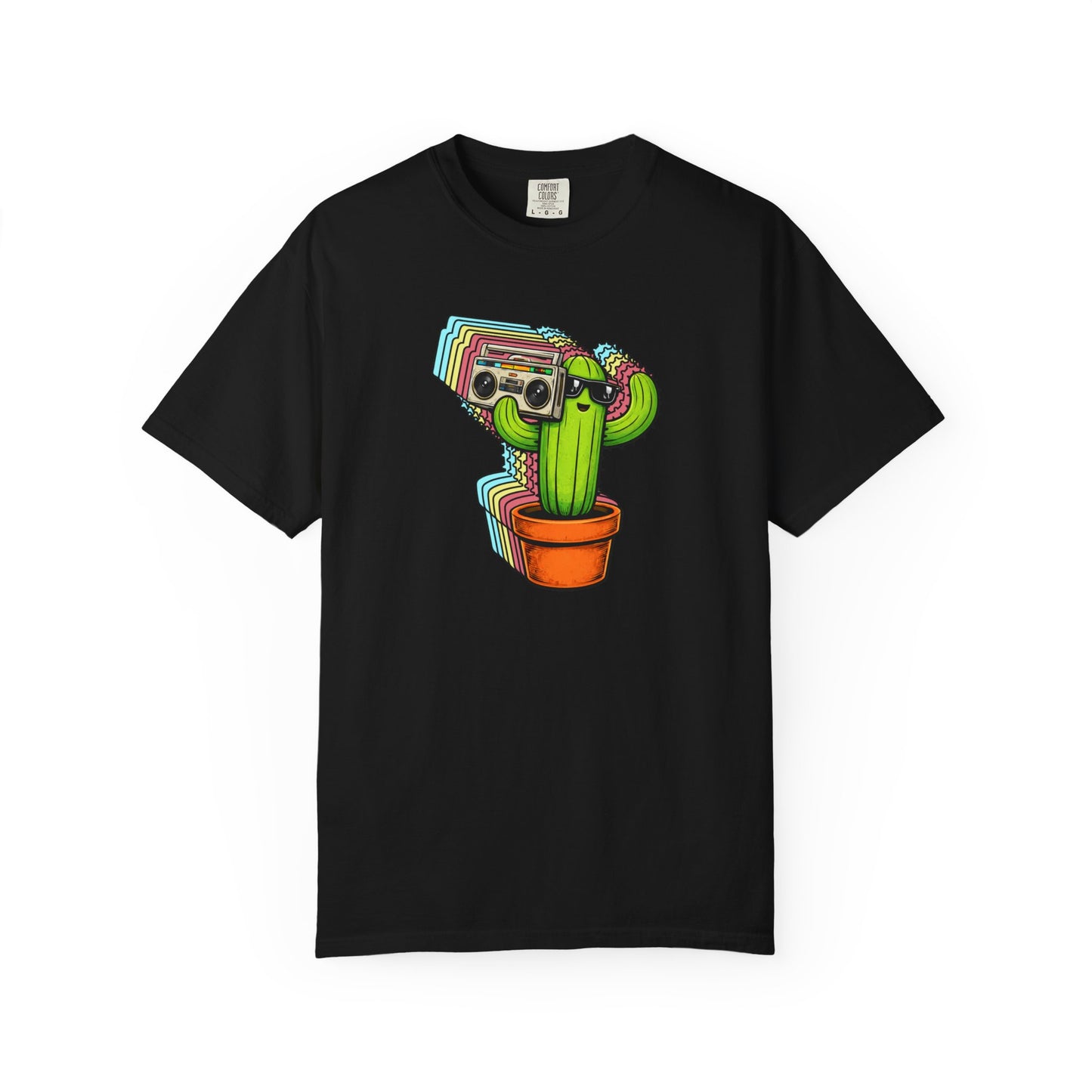 Cactus With Boom Box Comfort Colors® Heavyweight T-shirt