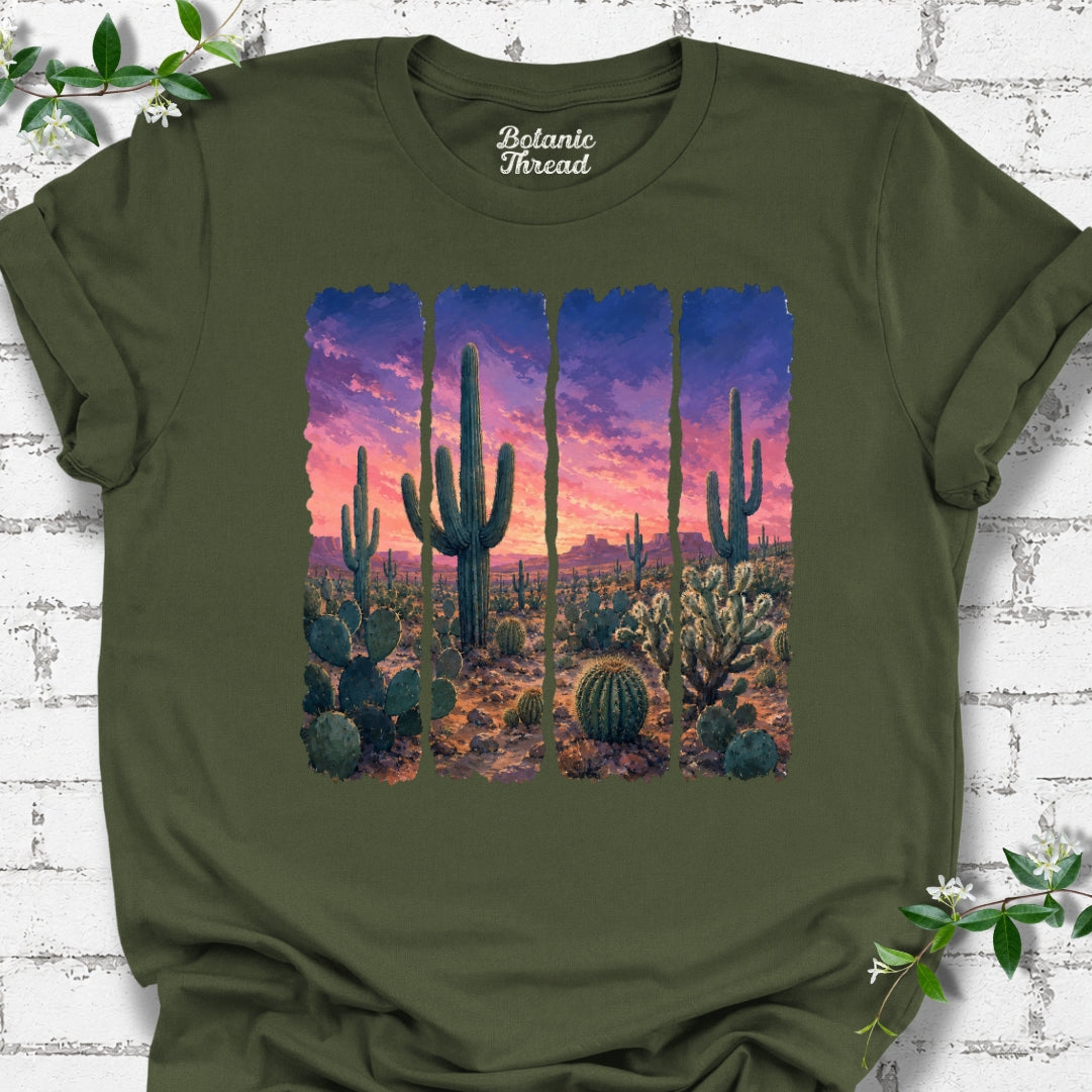 Desert Sunset Paint Strokes T-Shirt