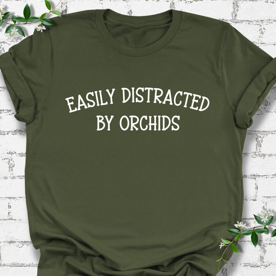 Easily Distracted By Orchids Lightweight Tee
